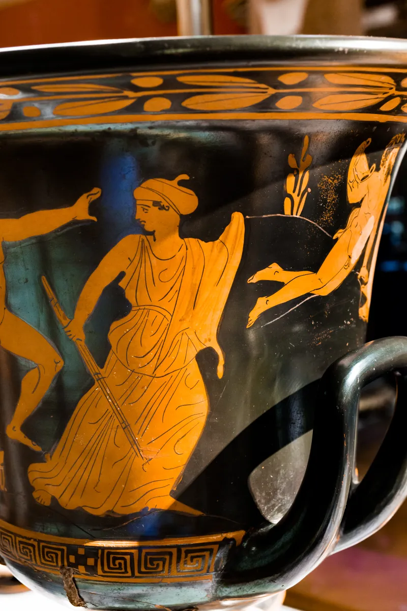 Dinos Painter - Arv 1152 8 - Dionysos And Himeros With Maenads And Satyrs - Wien Khm As Iv 1024 - 