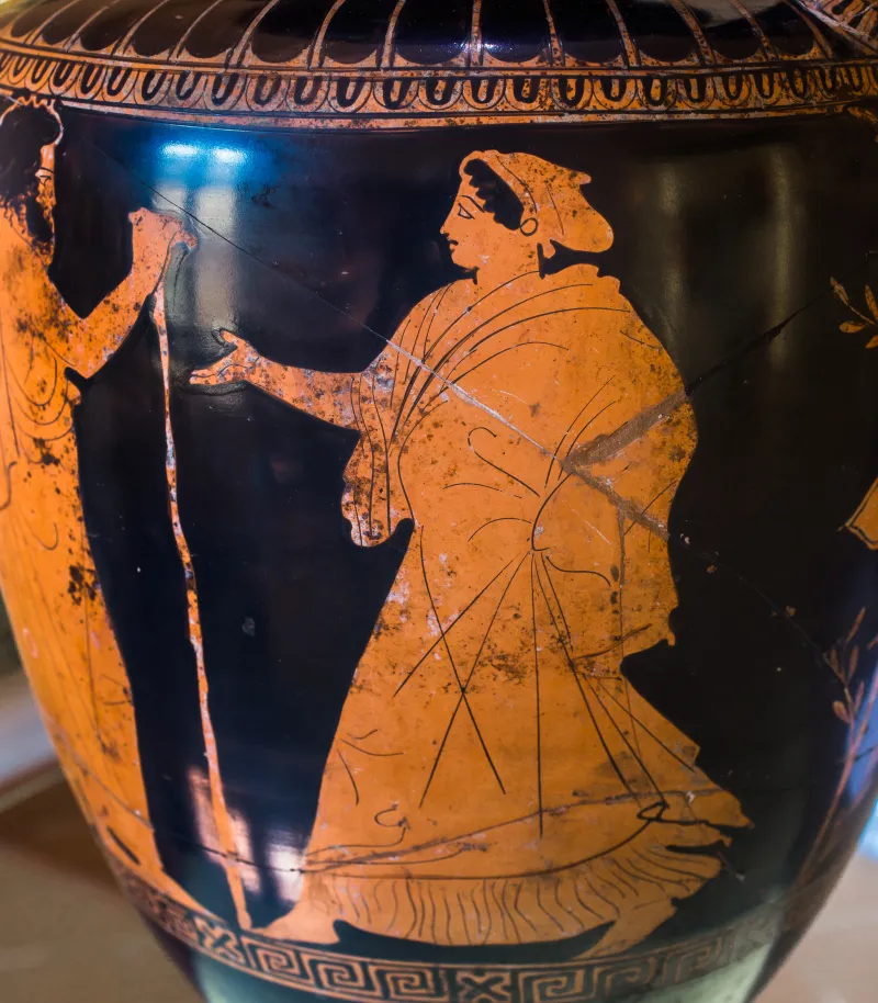 Manner Of The Dinos Painter Arv 1157 25 Pelops Abducting Hippodameia - Women Fleeing To Man 