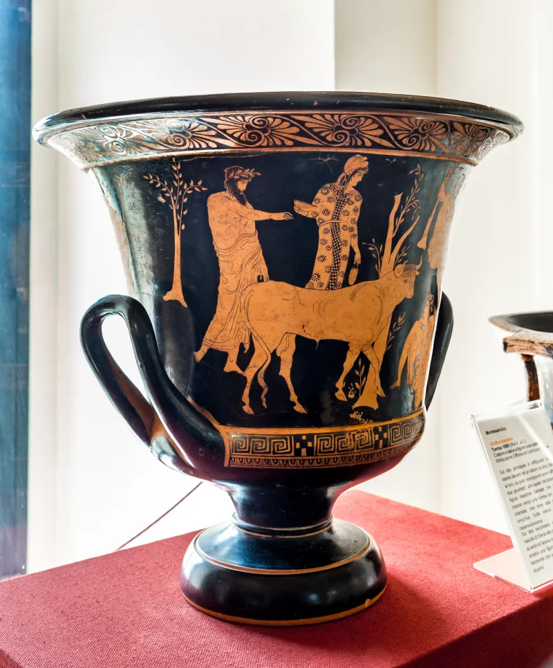 Manner Of The Dinos Painter Arv Extra - Theseus And The Bull - Leda And The Egg 