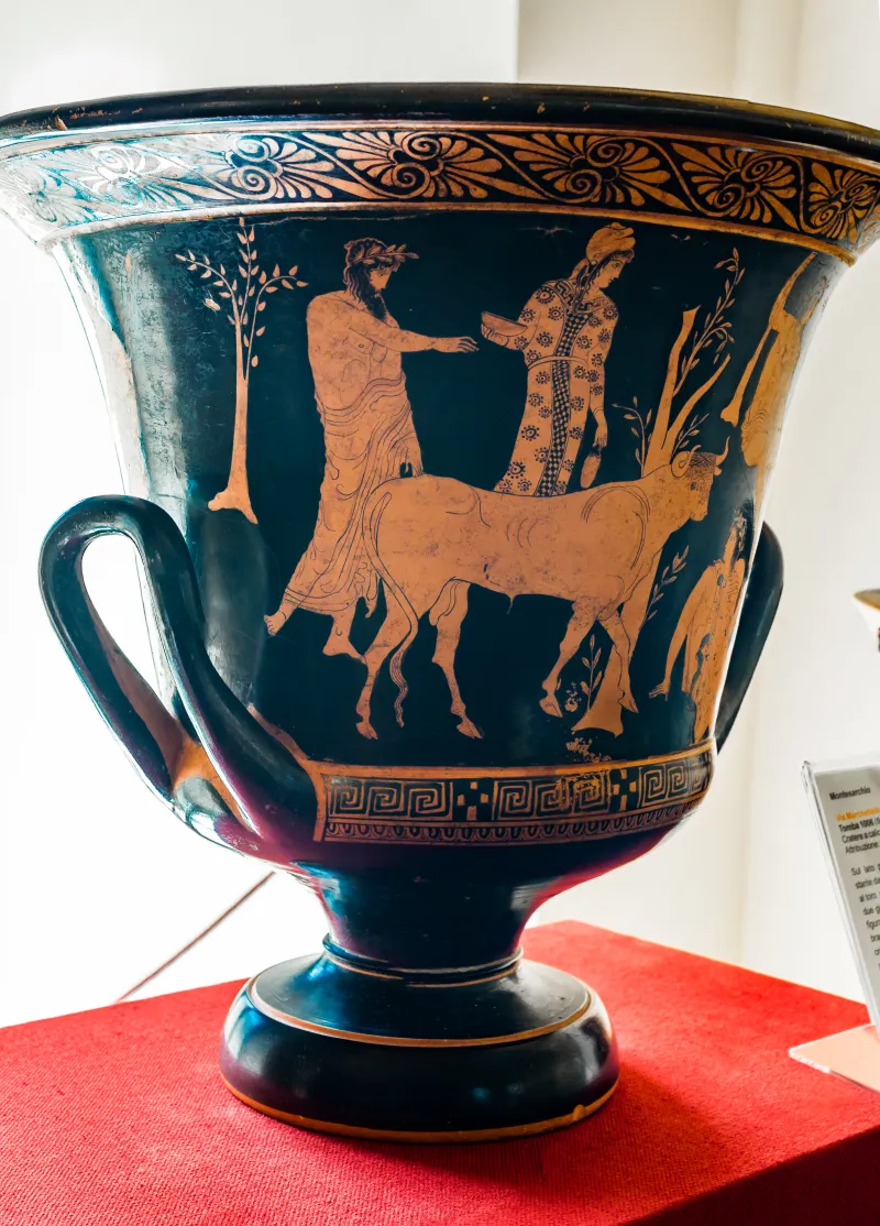 Manner Of The Dinos Painter Arv Extra - Theseus And The Bull - Leda And The Egg 