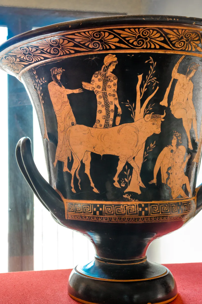 Manner Of The Dinos Painter Arv Extra - Theseus And The Bull - Leda And The Egg 