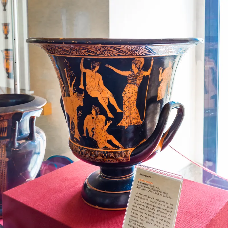 Manner Of The Dinos Painter Arv Extra - Theseus And The Bull - Leda And The Egg 