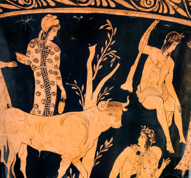 Manner Of The Dinos Painter - Arv Extra - Theseus And The Bull - Leda And The Egg - Montesarchio Mandsc 28443 - 