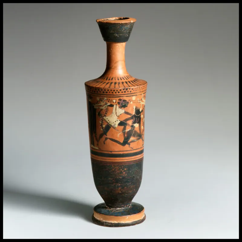 Terracotta Lekythos (Oil Flask) Met 
