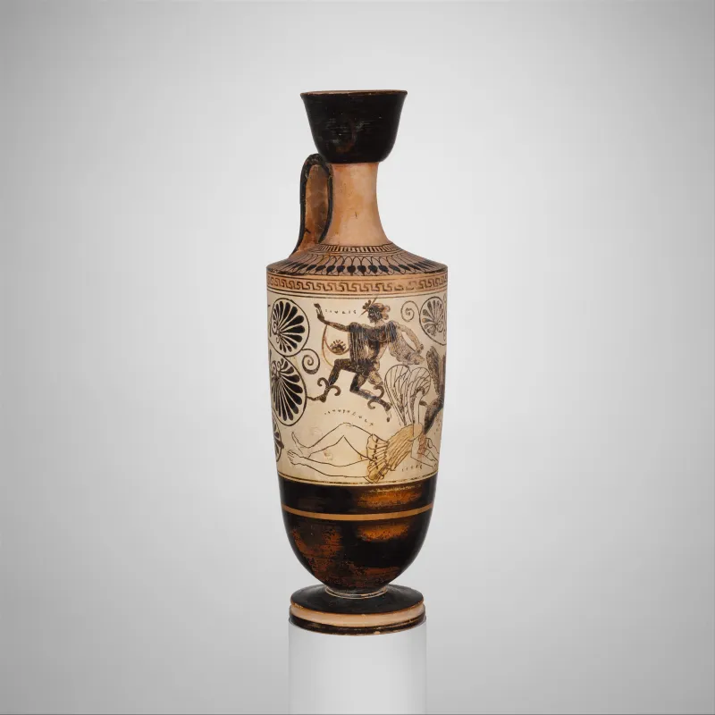 Terracotta Lekythos (Oil Flask) Met 