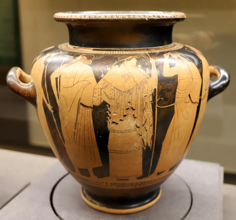 Pittore Della Dokimasia, Stamnos Con Hoplon Krisis Delle Armi Del Defunto Achille), 470-460 Ac 