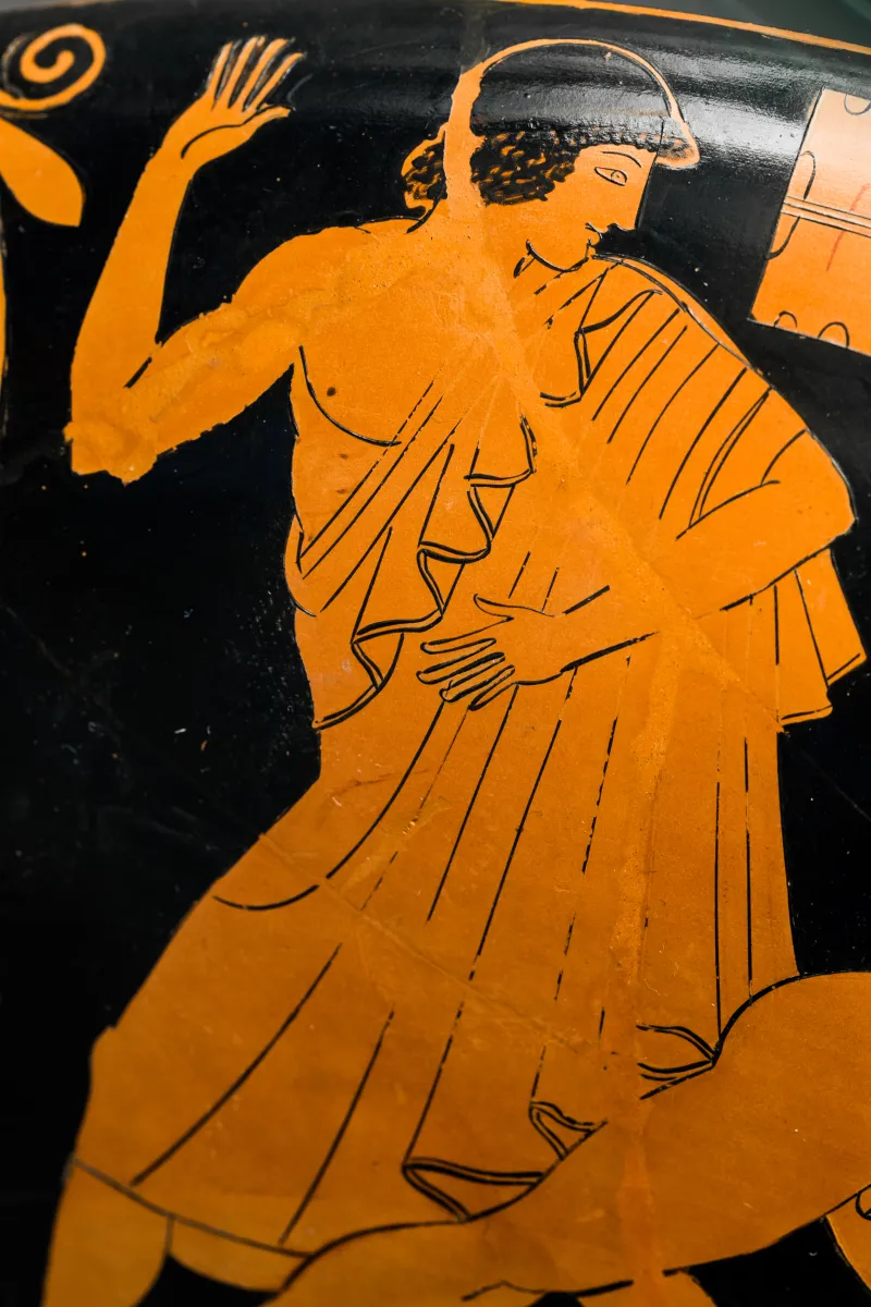 Douris - Arv 437 128 - Symposion - Herakles Killing Linos - Draped Men And Youths - München As 2646 - 