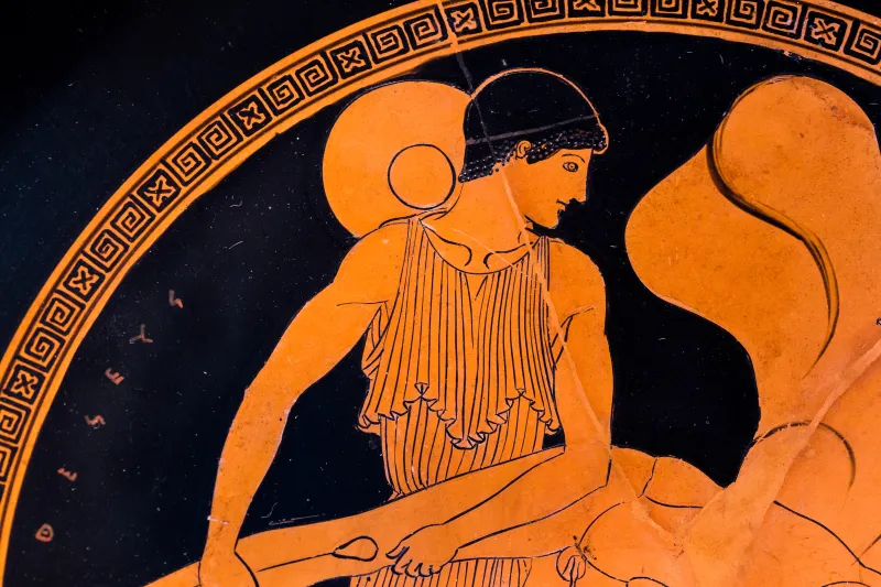 Douris Arv 438 130 Theseus Killing Skiron - Battle Scene - Men And Youths 