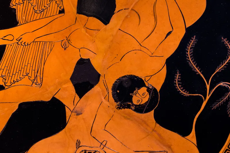 Douris Arv 438 130 Theseus Killing Skiron - Battle Scene - Men And Youths 