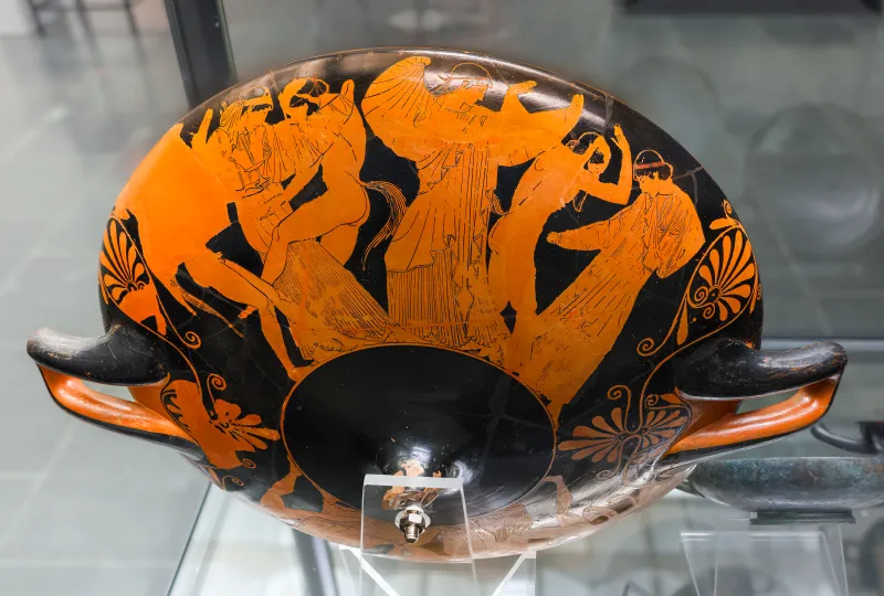 Douris - Arv 438 132 - Anacreontic Komos - Dionysos With Satyrs And Maenads - München As 2647 - 