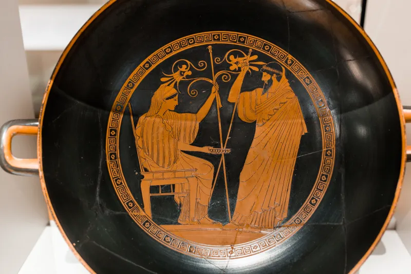 Douris - Arv 438 133 - Hera And Prometheus - Return Of Hephaistos - Komos - Paris Bnf Cabmed 542 - 