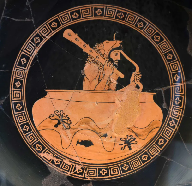 Heracles On The Sea In The Bowl Of 
