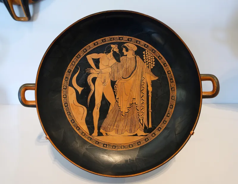 Satyrs And Maenads, With Dionysos, Satyrs, And Maenads, Douris Or Painter Of London E55, Greek, Attic, 490-480 Bc, Terracotta, Red-Figure Technique - Arthur Sackler Museum, Harvard University - 