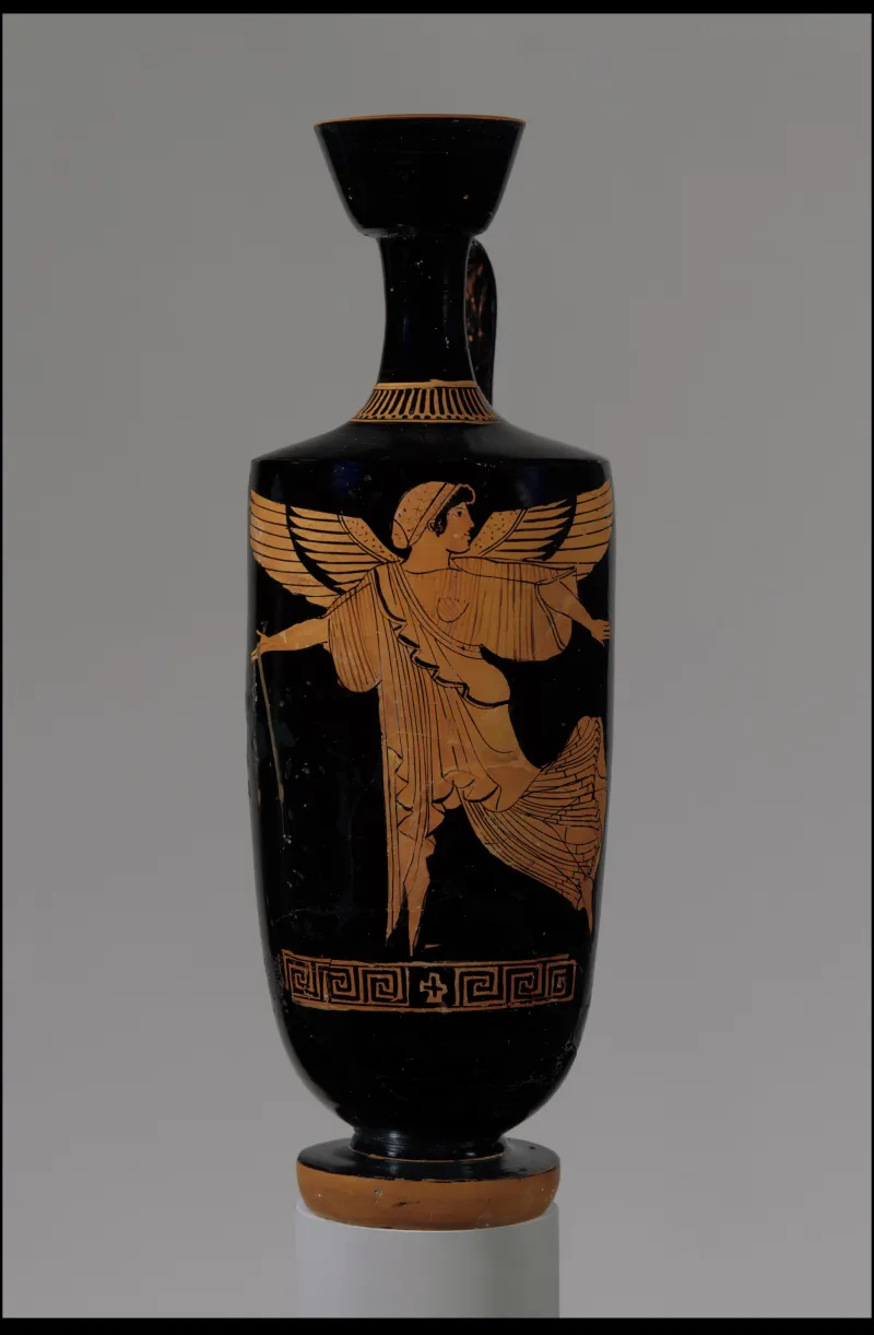 Terracotta Lekythos (Oil Flask) Met 