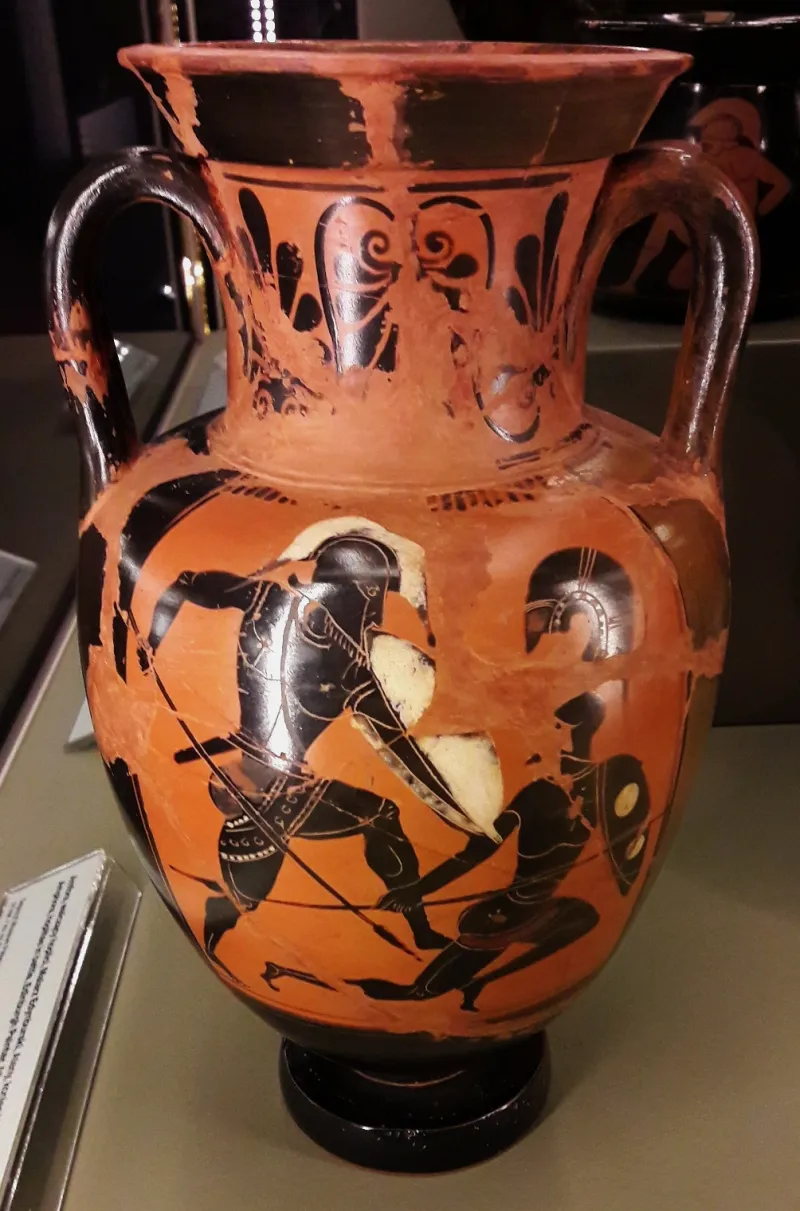 Edinburgh Painter Amphora With Hoplites In 