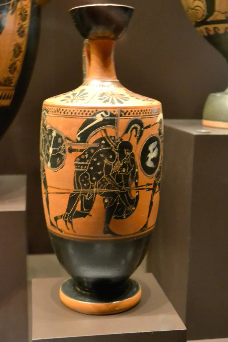 Lécito Ático Con Un Guerrero Cargando Con El Cadáver De Otro Pintor De Edimburgo - 