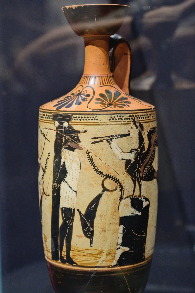 Odysseus And Siren, Lekythos, Edinburgh Painter, Nama 