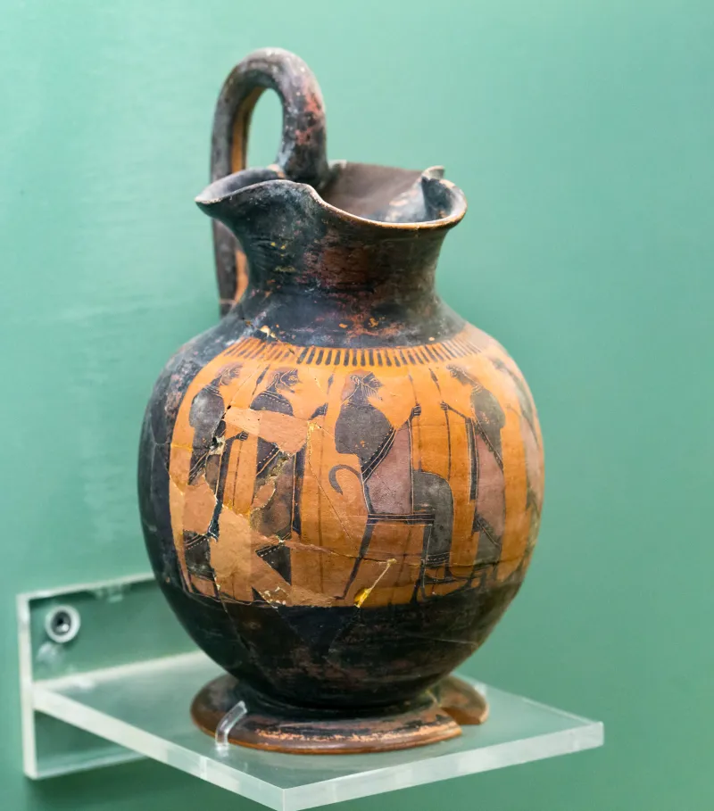 Elbows Out - Abv 249 11 - Enthroned King With Men And Youths - Rhodos Am 15569 - 
