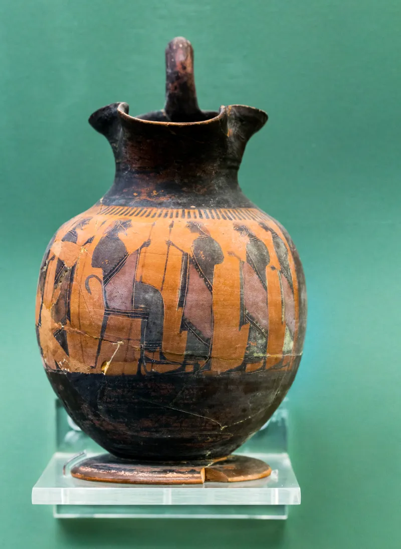 Elbows Out - Abv 249 11 - Enthroned King With Men And Youths - Rhodos Am 15569 - 
