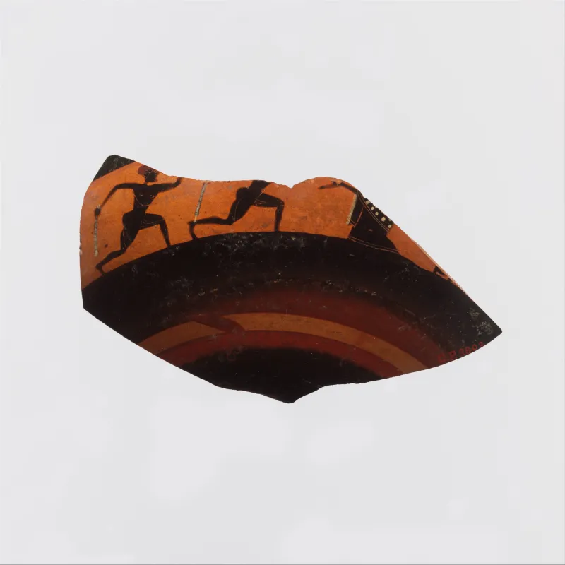 Fragment Of A Kylix- Band-Cup (Drinking Cup) Met 