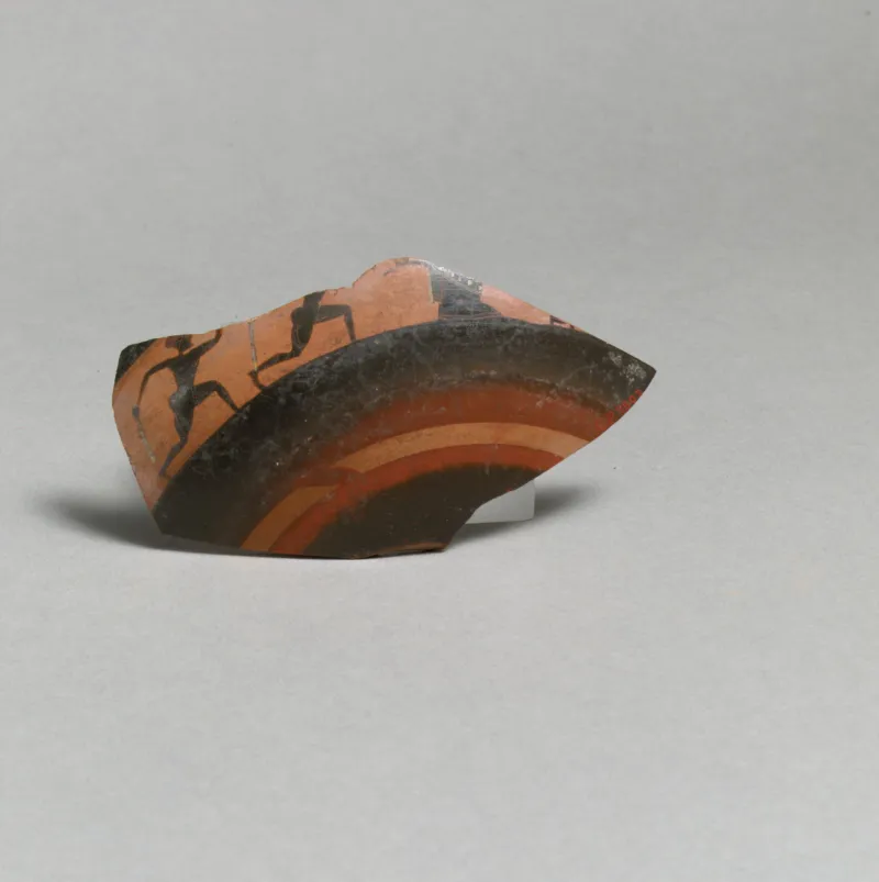Fragment Of A Kylix- Band-Cup (Drinking Cup) Met 
