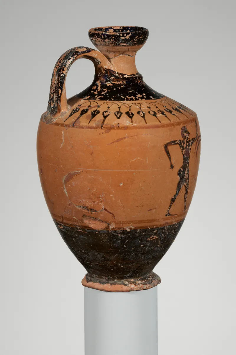 Terracotta Lekythos (Oil Flask) Met 