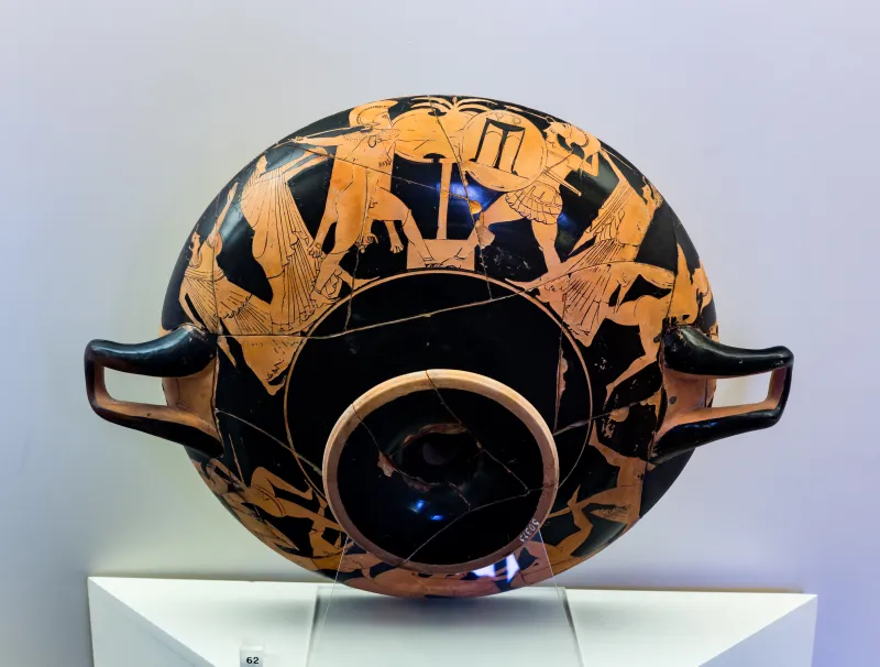 Epeleios Painter - Arv 147 25 - Running Hoplite - Fight - Roma Mnevg 50393 - 
