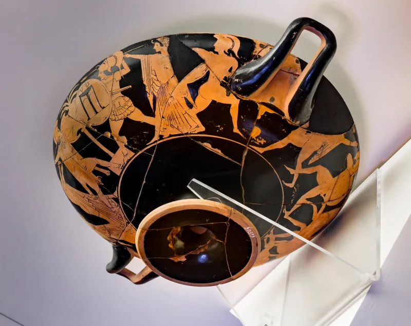 Epeleios Painter - Arv 147 25 - Running Hoplite - Fight - Roma Mnevg 50393 - 