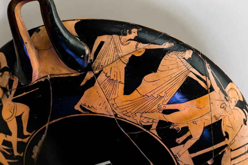 Epeleios Painter - Arv 147 25 - Running Hoplite - Fight - Roma Mnevg 50393 - 