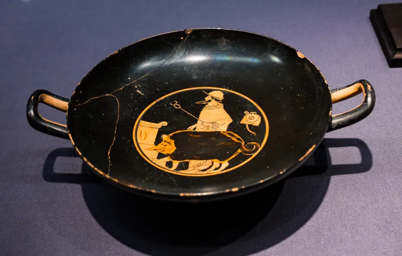 Epidromos Painter - Arv 118 8 - Hermes Leading Dog In Pig Skin To Altar - Wien Khm As Iv 3691 - 