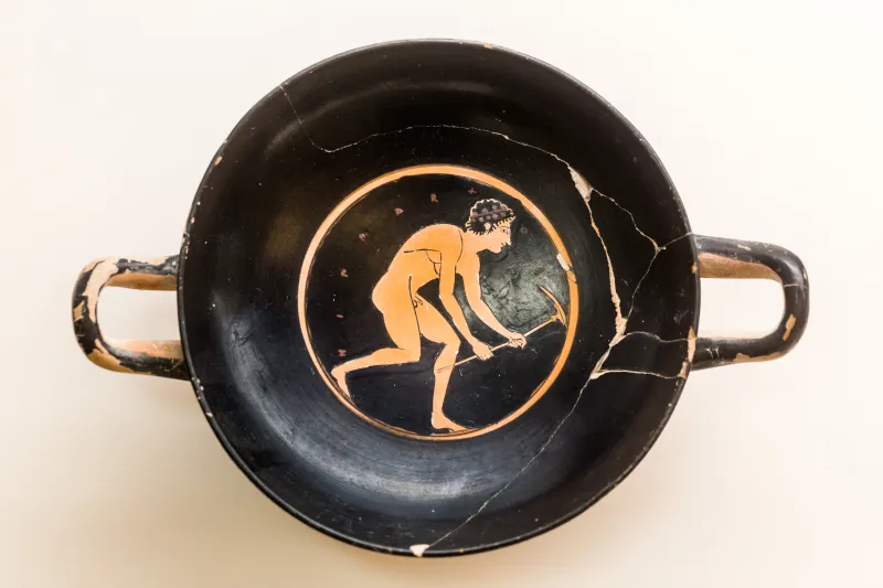Manner Of Epiktetos - Arv 80 11 - Young Athlete With Pick - Rhodos Am 13352 - 