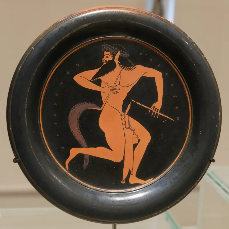 Satyr With Aulos Epiktetos Musée Bnf De 