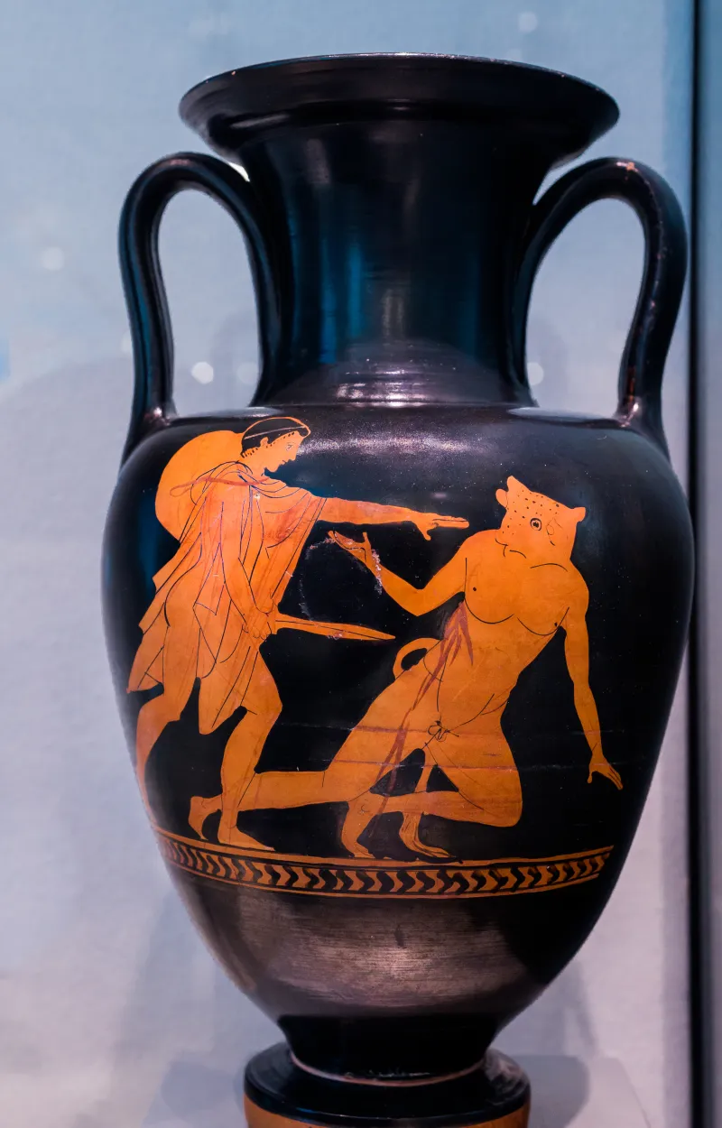 Epimedes Painter Arv 1044 6 Theseus Killing The Minotaur - Fleeing 