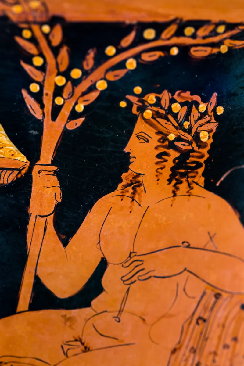 Erbach Painter 1418 3 Apollon And Marsyas With Eros And Satyrs And Maenads - Athlete Between Two Youths 