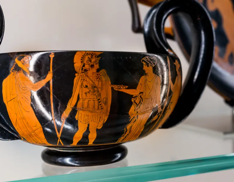 Eretria Painter - Arv 1251 41 - Achilleus And Patroklos Leaving Home - Paris Bnf Cabmed 851 - 