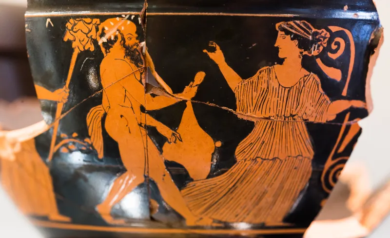 Near The Eretria Painter Arv 1256 7 Satyrs And Maenads 
