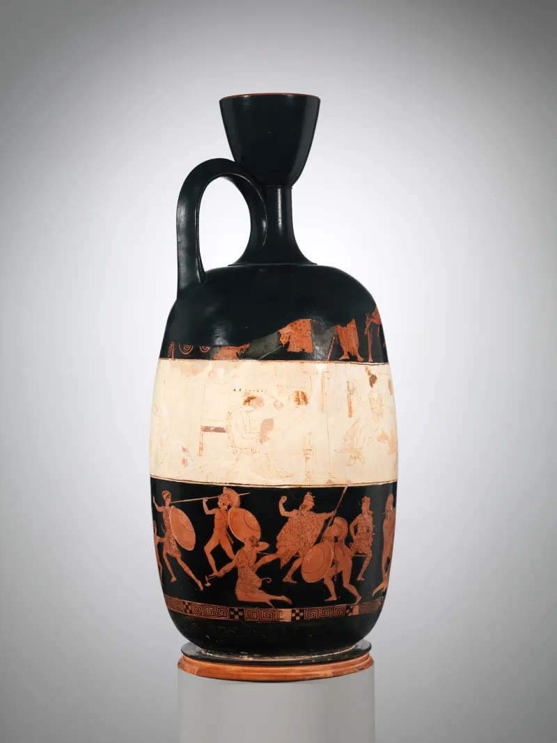Terracotta Lekythos (Oil Flask) Met 