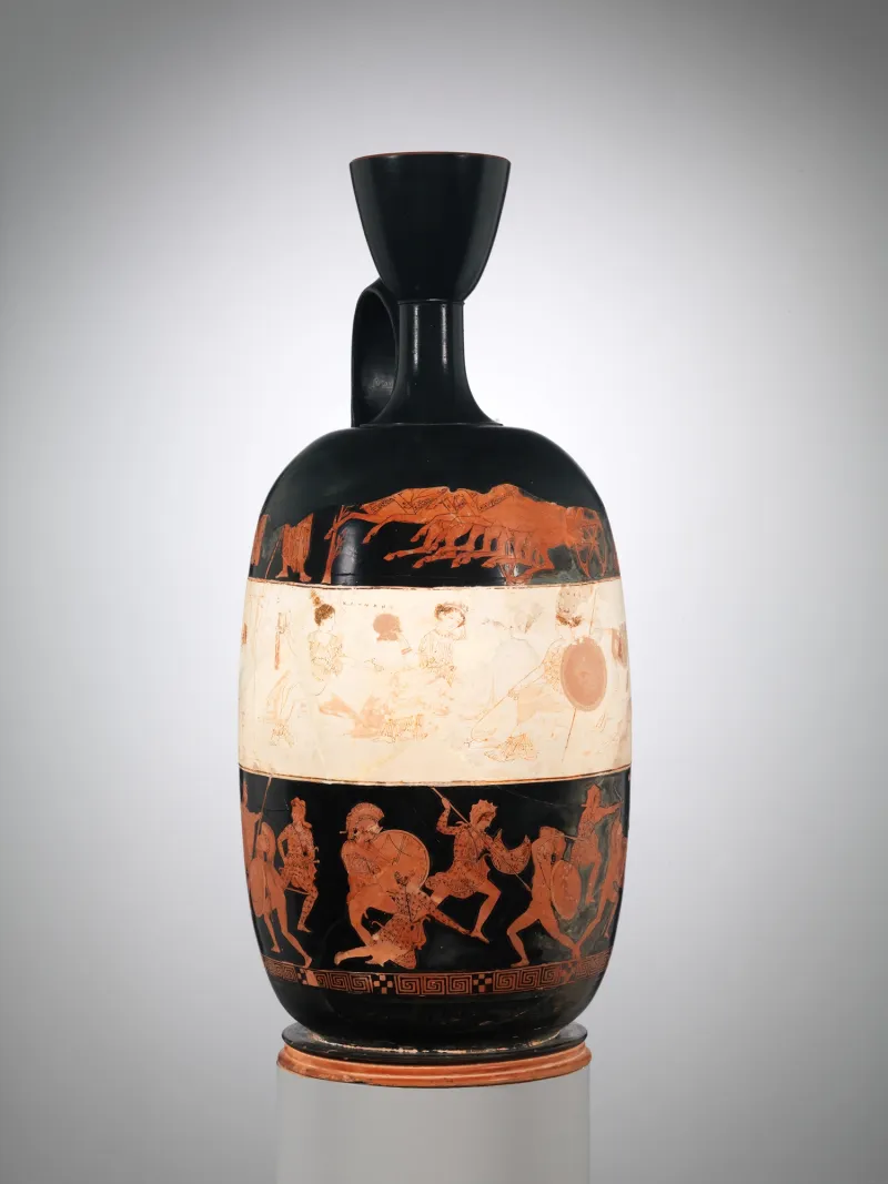 Terracotta Lekythos (Oil Flask) Met 