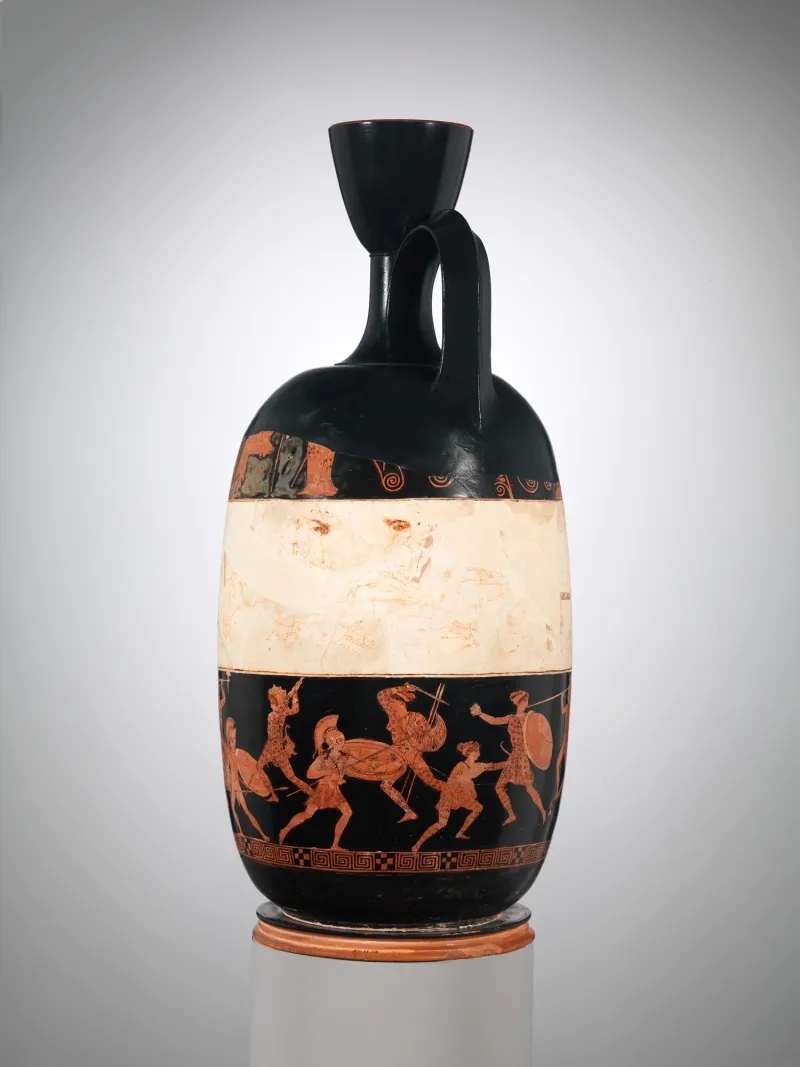 Terracotta Lekythos (Oil Flask) Met 