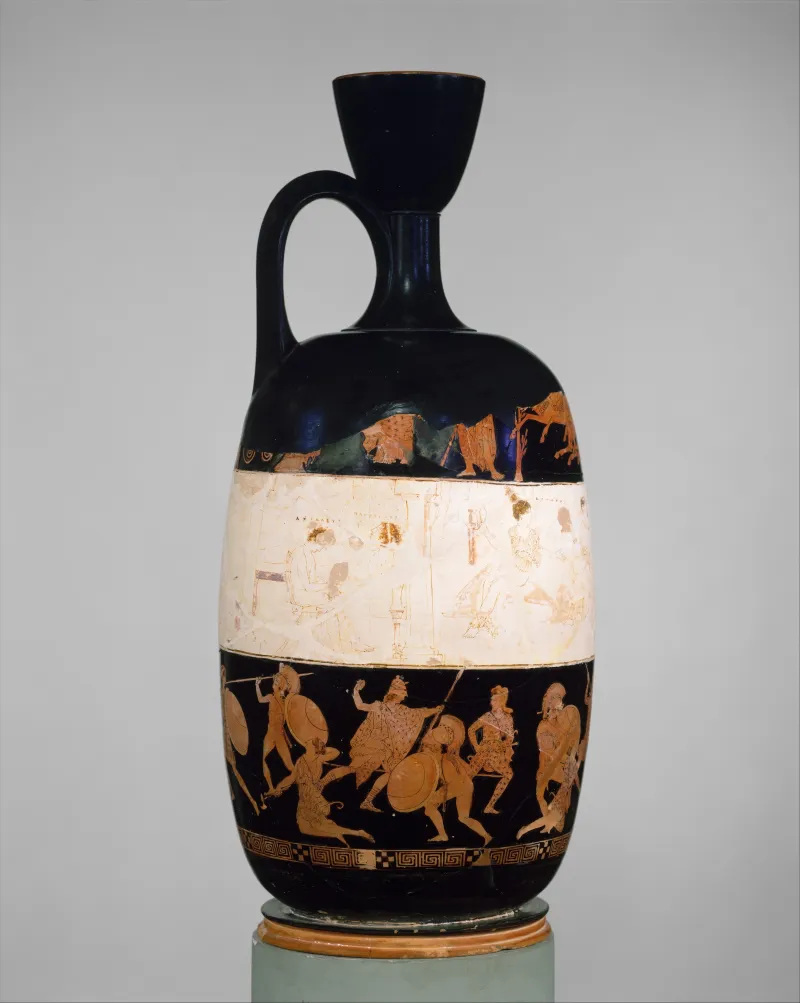 Terracotta Lekythos (Oil Flask) Met 