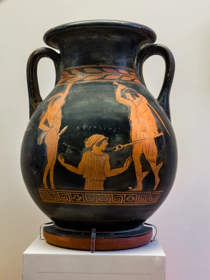 Erichthonios Painter - Arv 1218 2 - Birth Of Aphrodite - Draped Youths- Rhodos Am 12454 - 