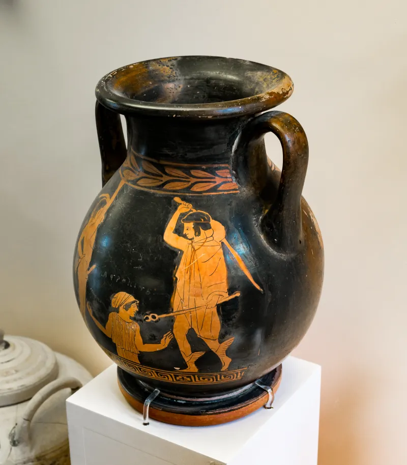 Erichthonios Painter - Arv 1218 2 - Birth Of Aphrodite - Draped Youths- Rhodos Am 12454 - 