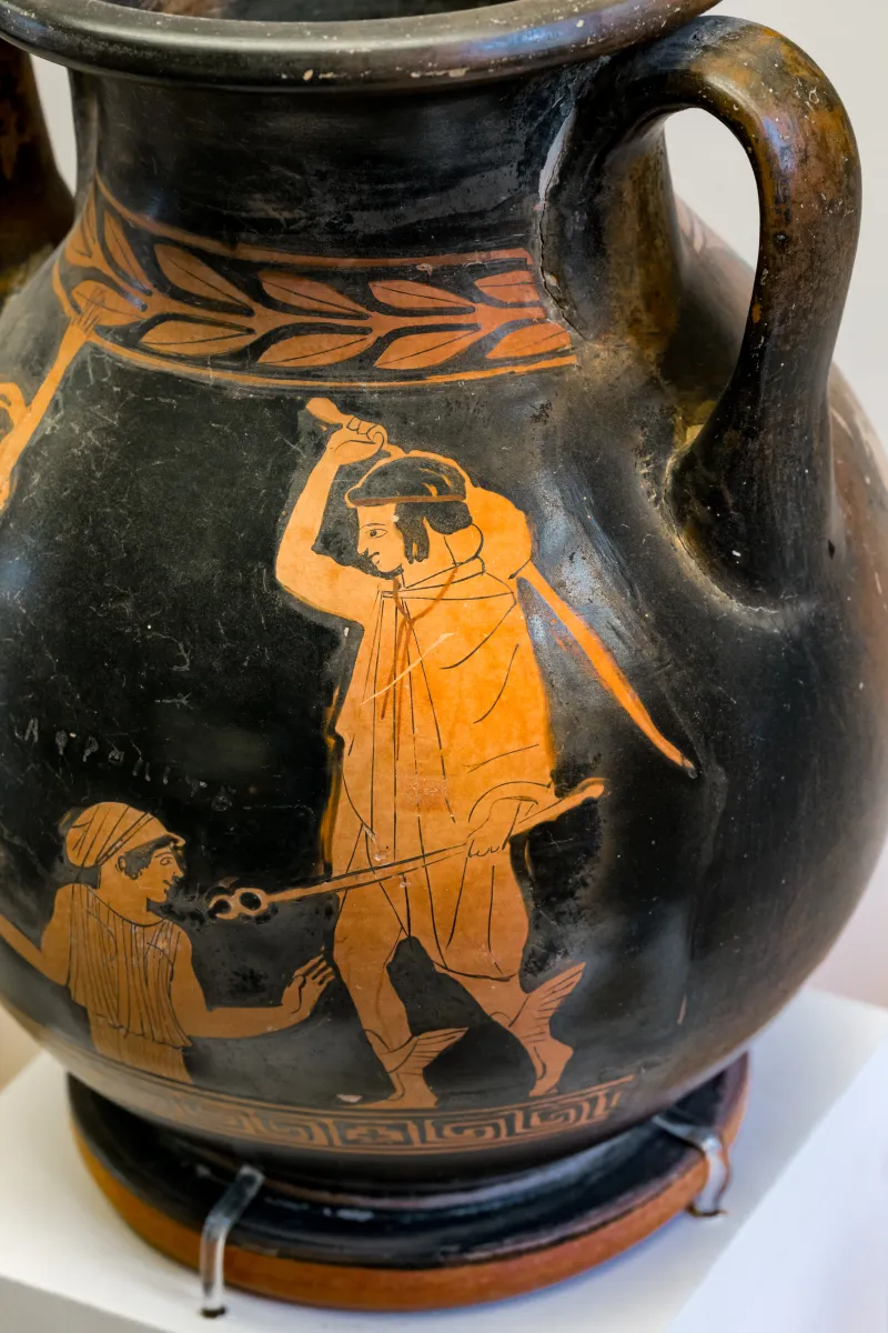 Erichthonios Painter - Arv 1218 2 - Birth Of Aphrodite - Draped Youths- Rhodos Am 12454 - 