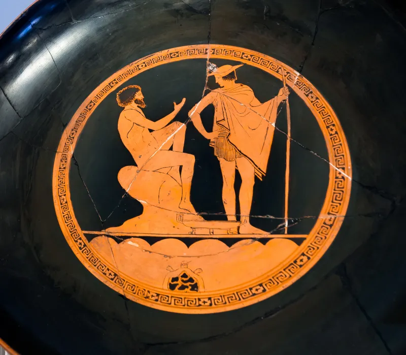 Euaion Painter - Arv 796 117 - Theseus And Skiron - Boreas And Oreithyia - Theseus Pursuing Woman - Frankfurt Am Β 406 - 