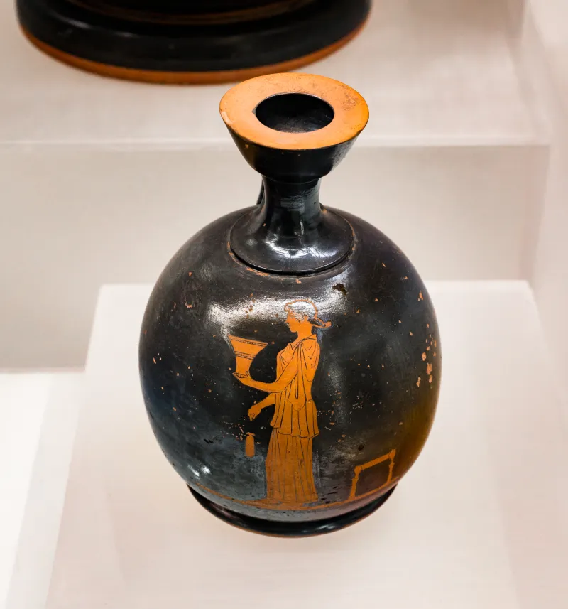 Follower Of Douris - Arv 805 85 - Woman With Kalathos And Aryballos - Roma Mnevg - 