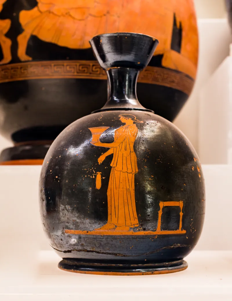 Follower Of Douris - Arv 805 85 - Woman With Kalathos And Aryballos - Roma Mnevg - 