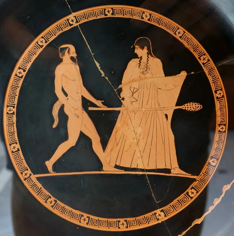 Satyr And Maenad, Attic Red-Figure Kylix, By The Euaion Painter, 460-450 Bc - Museo Gregoriano Etrusco - Vatican Museums - 