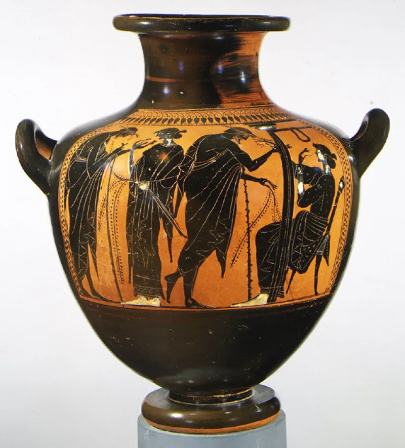 Terracotta Hydria- Kalpis (Water Jar) Met 