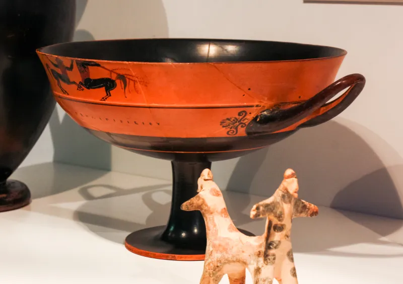 Manner Of The Eucheiros Painter - Abv 162 Extra - Potnia Theron - Fighting Centaurs - Fighting Cocks - Karlsruhe Bl B 2596 - 