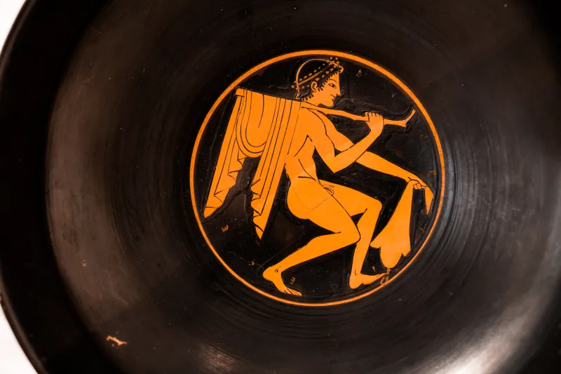 Euergides Painter - Arv 95 122 - Young Komast - Athens Nam 